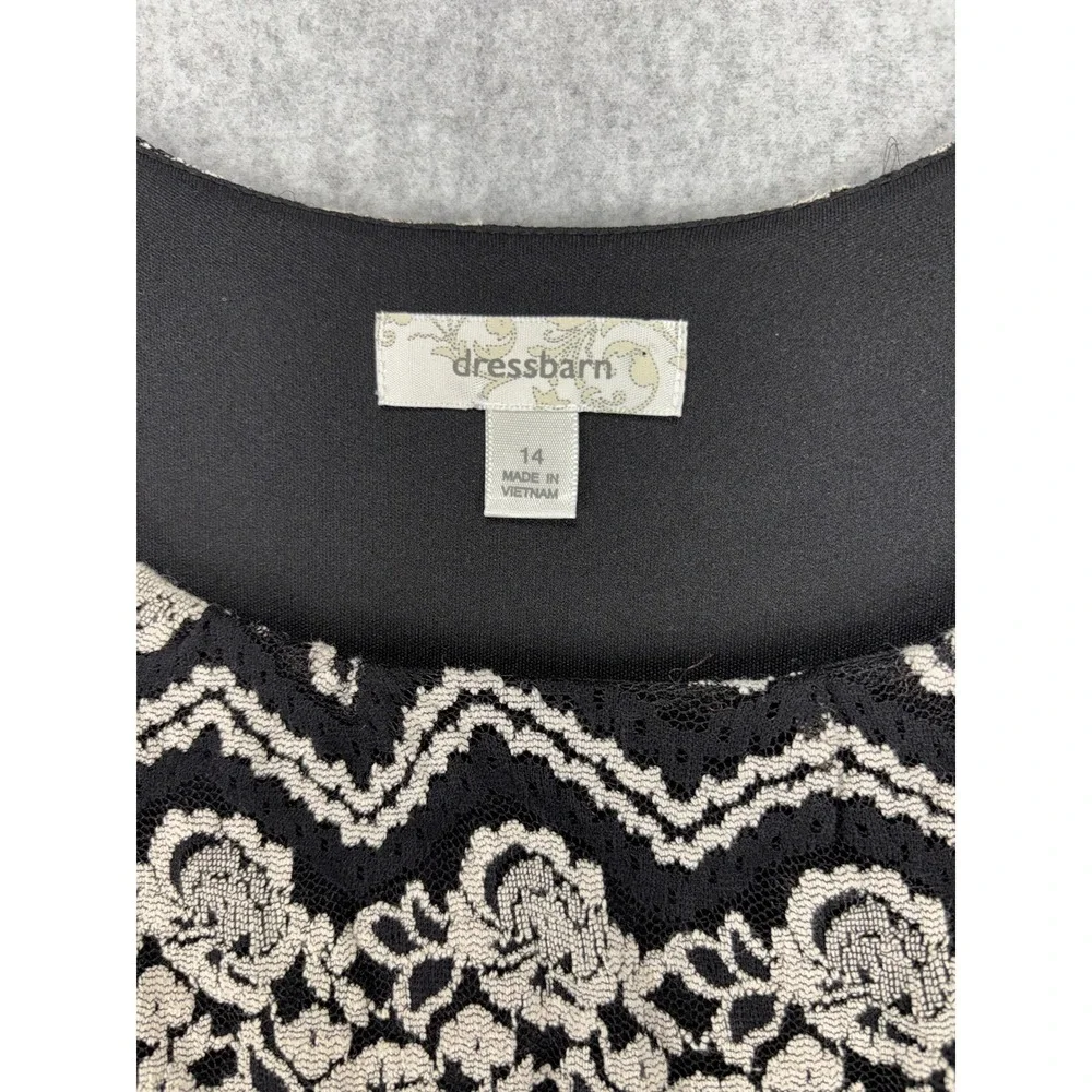 Romantic Lace Dark Femine Goth Boho Midi 3/4 Bell Sleeve Sz14 Figure flattering - Picture 2 of 9